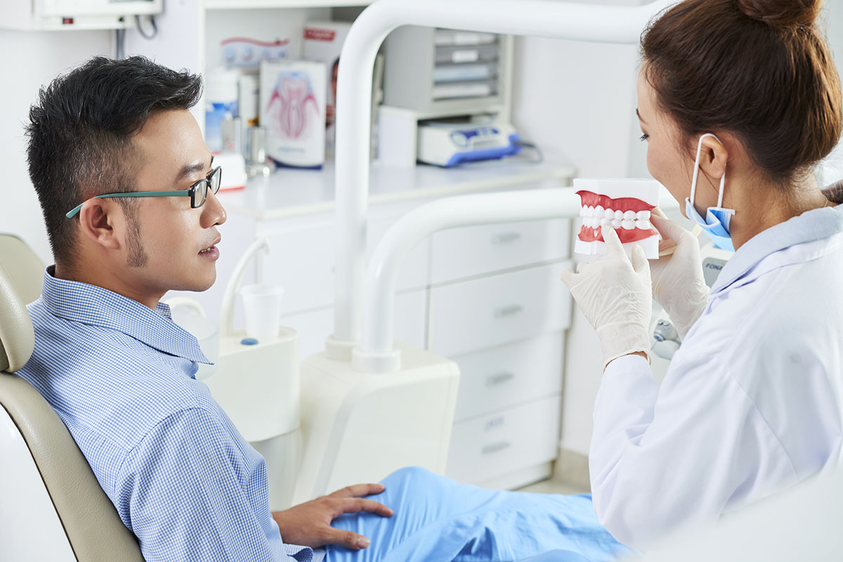 patient being told what is periodontics