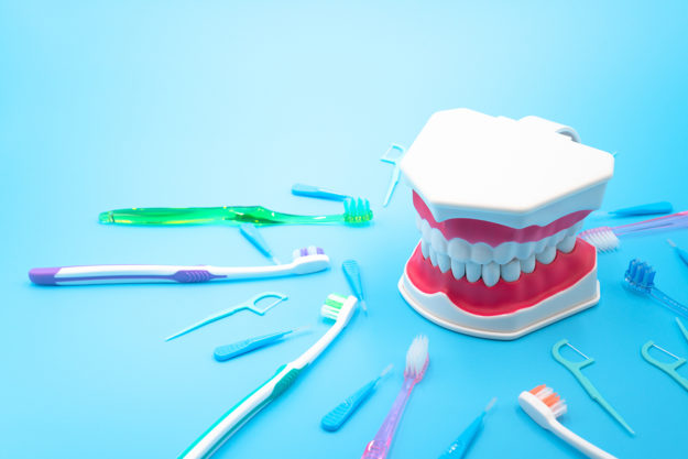 image showing types of toothbrushes