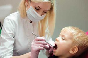 child receiving pediatric dentistry 